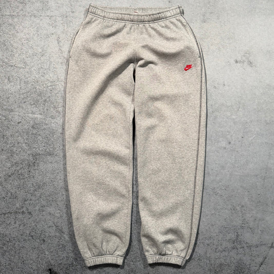 Nike 00s Baggy Sweat Pants grey red (M)