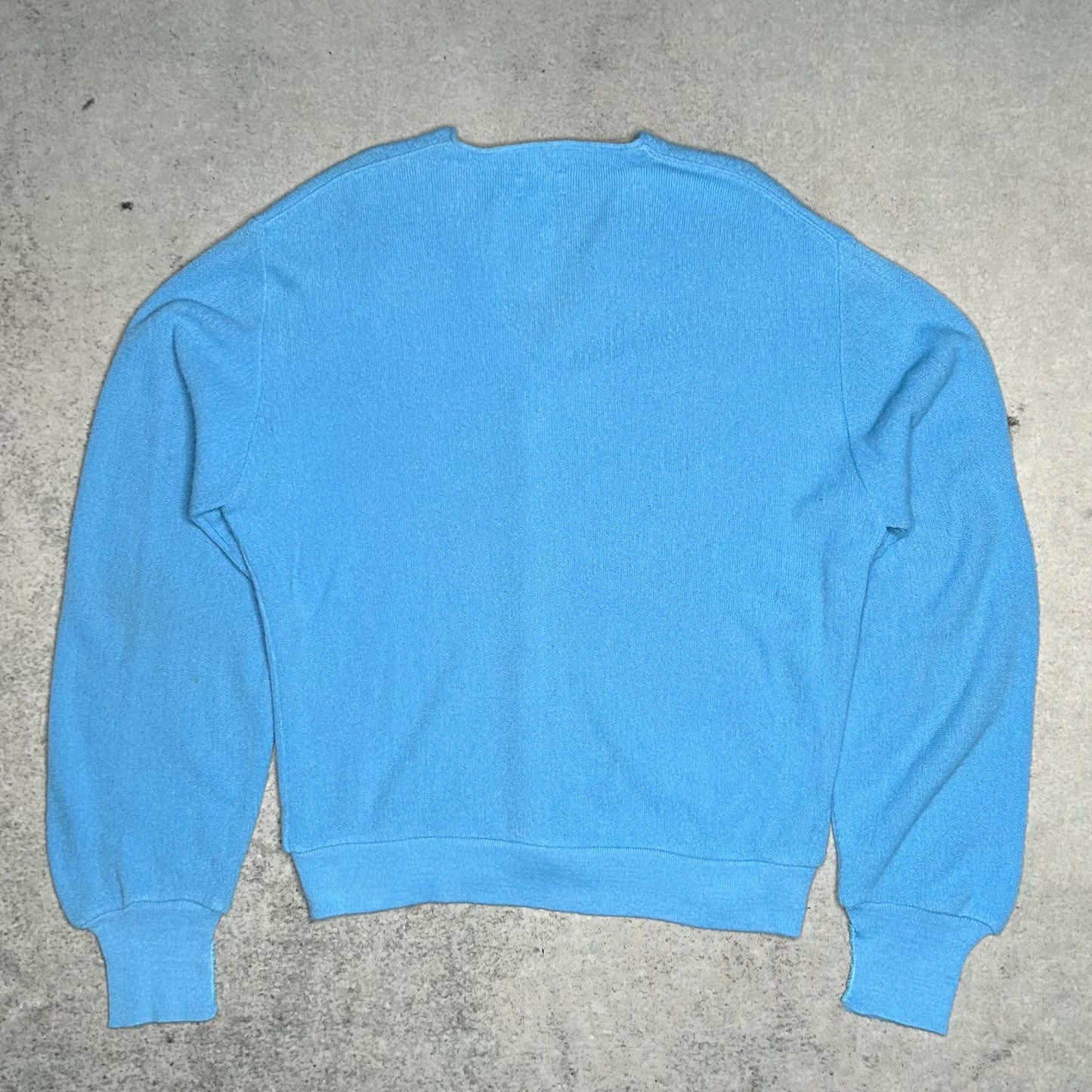Lacoste IZOD 80s Vintage Knit Cardigan Made in USA baby blue (fits L)