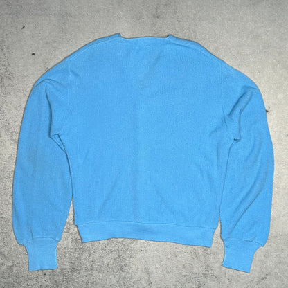 Lacoste IZOD 80s Vintage Knit Cardigan Made in USA baby blue (fits L)