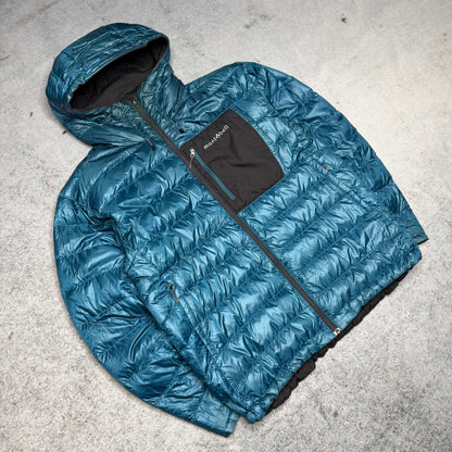 Montbell Japan Reversible Shell Puffer Jacket grey blue (fits L)