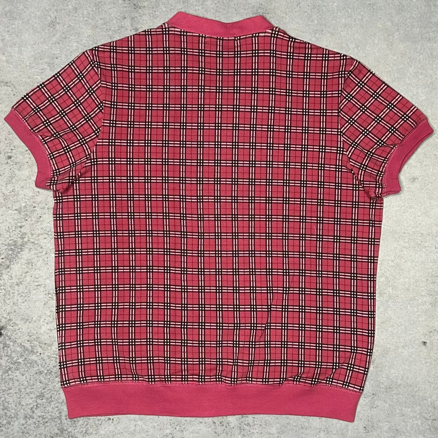 Burberry Blue Label Vintage Red Nova Check Full Zip Top (fits M)