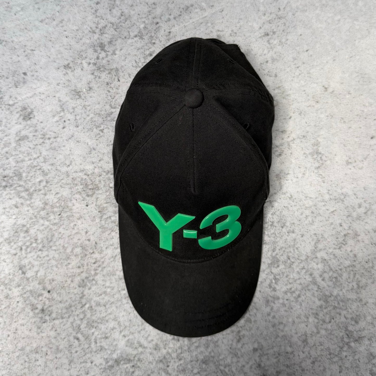 Y-3 Cap Big Logo black green