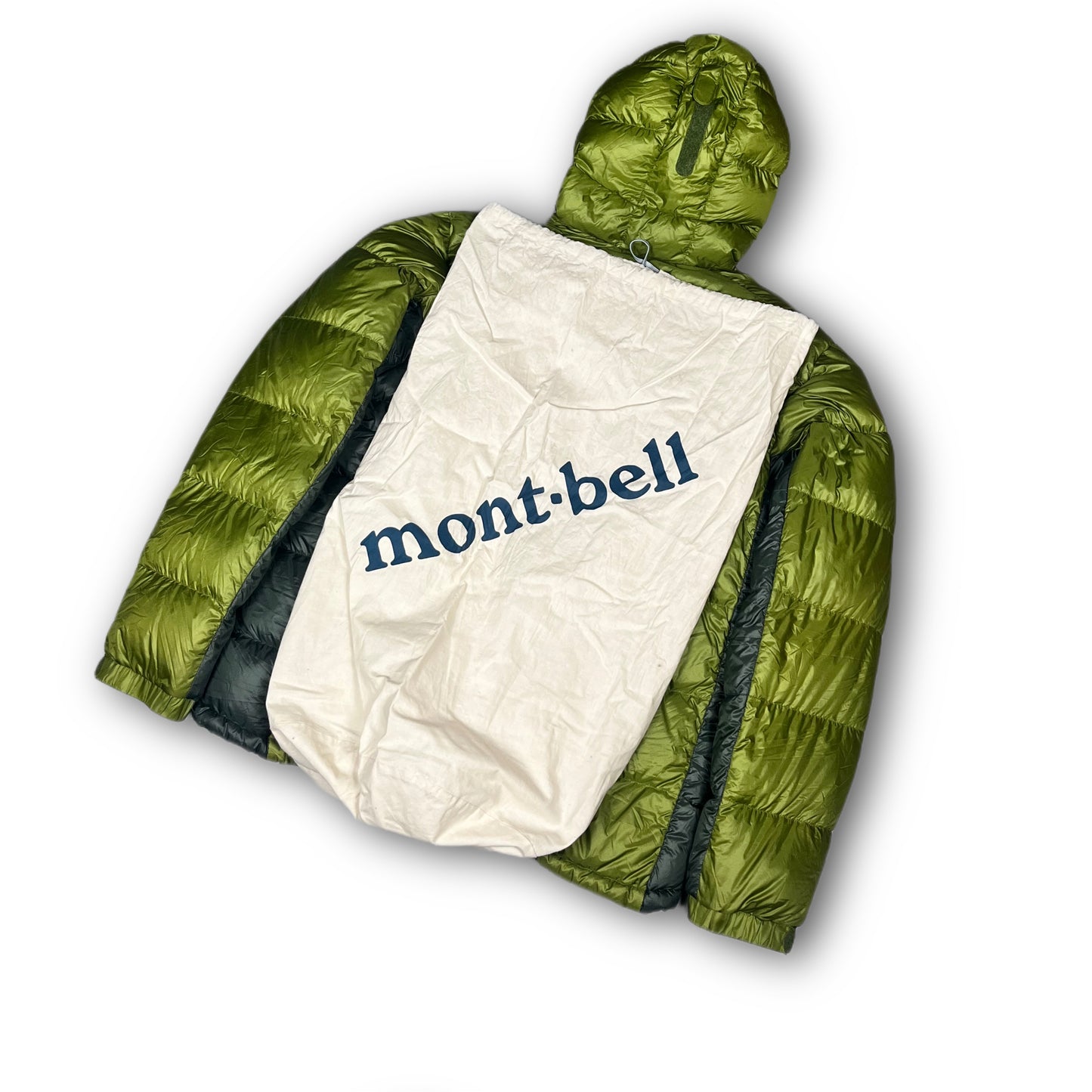 Montbell Puffer Jacket Two-Tone olive green