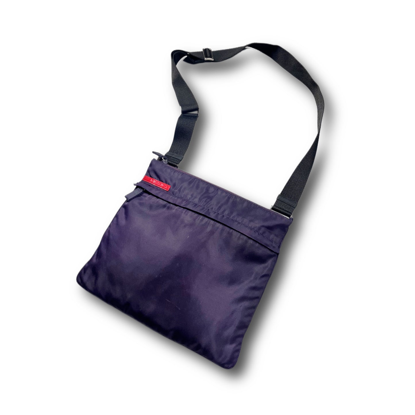 Prada Sport Linea Rossa Signature Nylon Bag navy purple