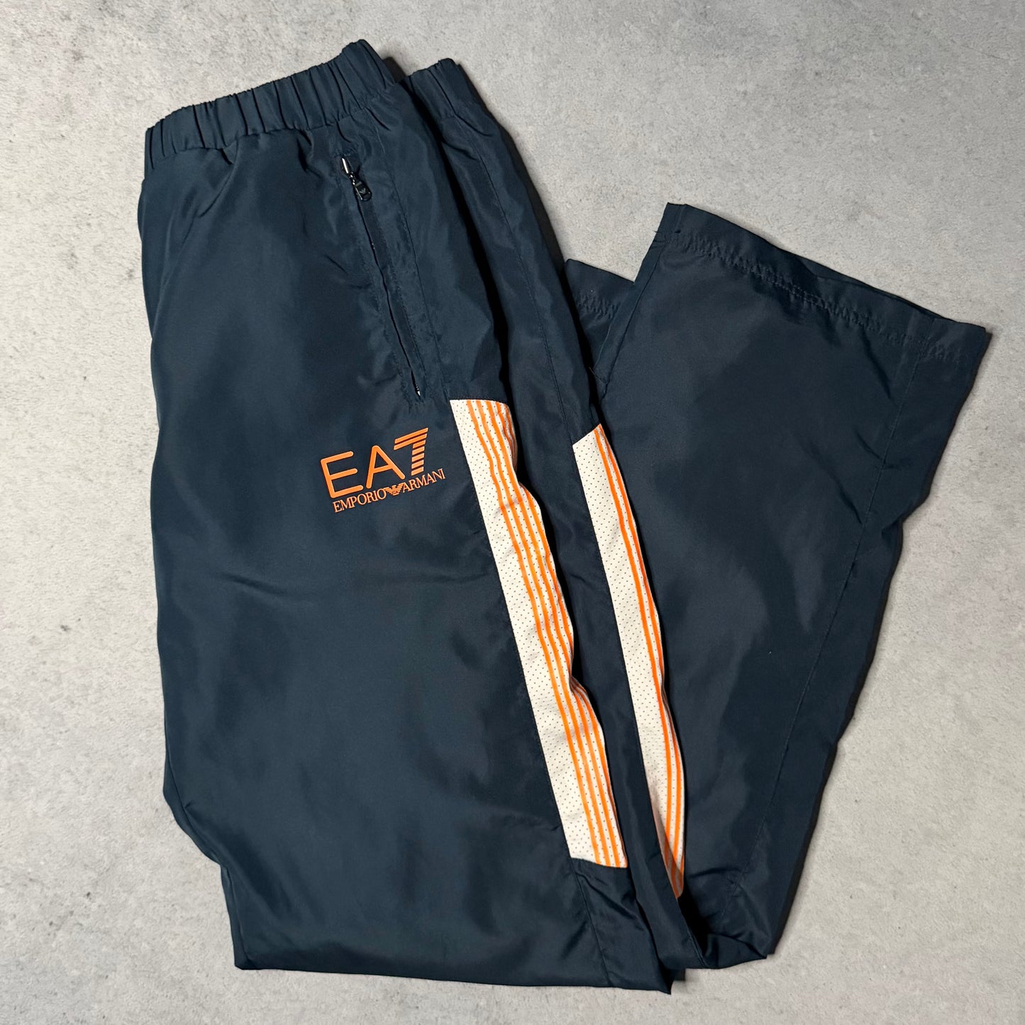 EA7 Emporio Armani Straight Leg Track Pants navy blue (S)