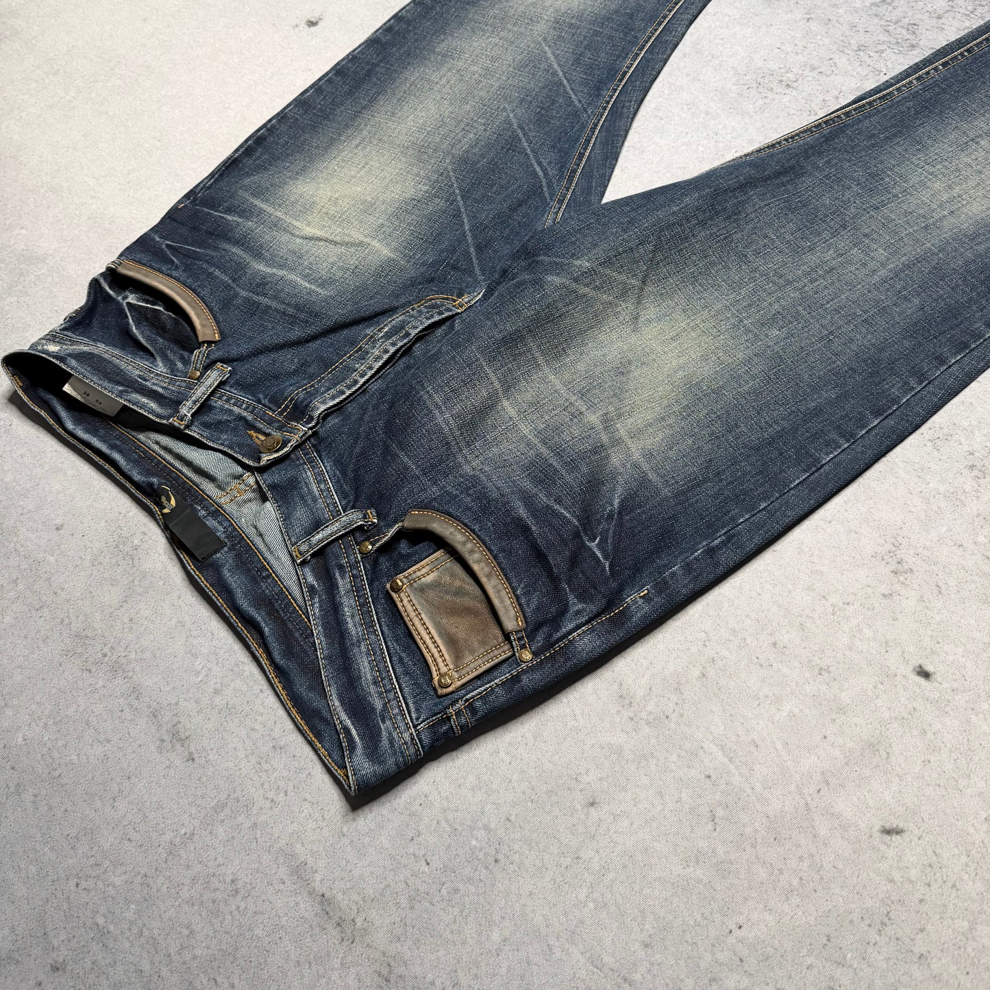 Just Cavalli Vintage Y2K Bootcut Jeans Ornate Embroidery (38 fits L)