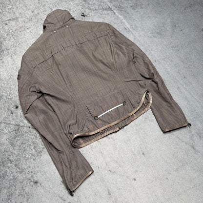 Peuterrey Vintage Bomber Racing Jacket grey Checked (S Womens)