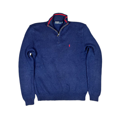 Polo Ralph Lauren Vintage Quarter Zip Knit Sweater
