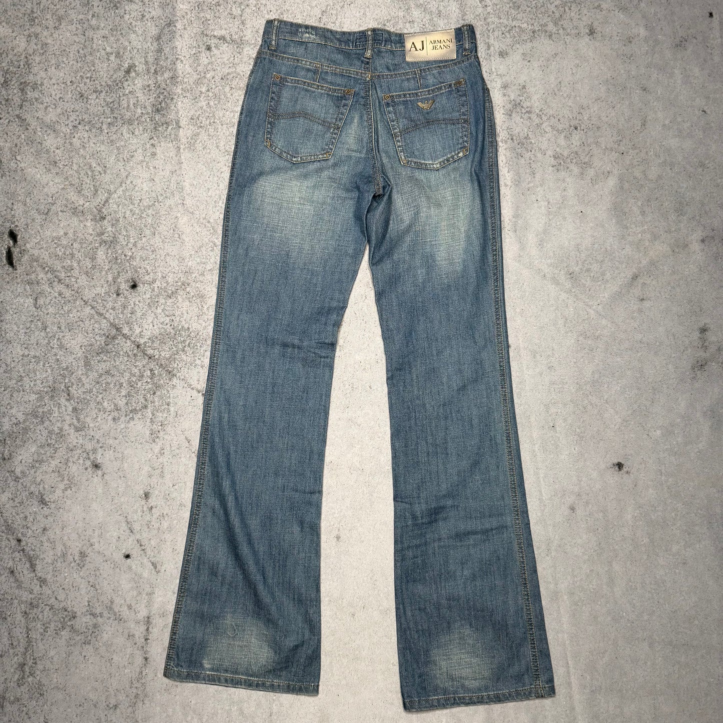 Armani Jeans 00s Womens Jeans Low Waist Bootcut (26 fits XS)