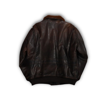 Polo Ralph Lauren G-1 Aviator Leather Bomber Jacket (L)