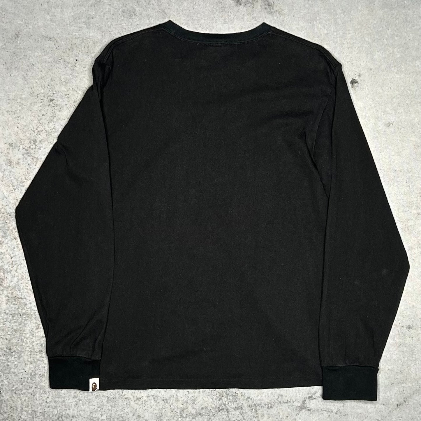 A Bathing Ape BAPE Camo Shark Longsleeve Shirt (M)