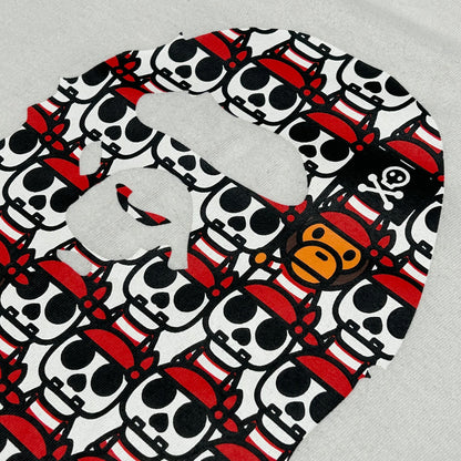BAPE red white Pirate Baby Milo Head (XL)