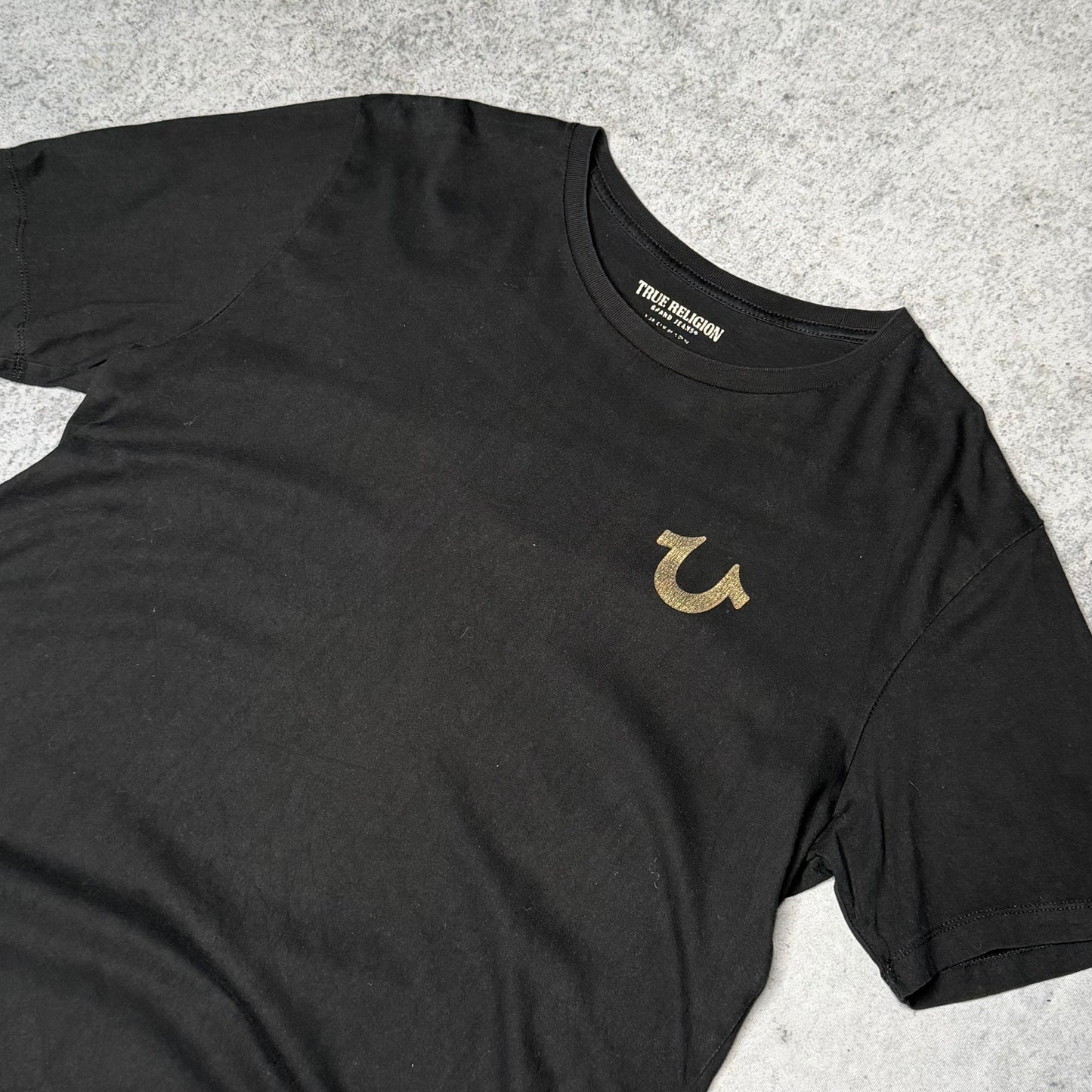 True Religion Tee Shirt Buddha Backprint (L)