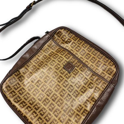 Fendi Vintage Zucchino Monogram Messenger Bag