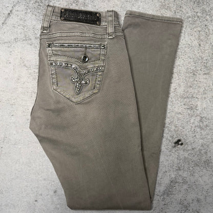 Rock Revival Y2K Women's Low Waist Jeans Betty grey (28)