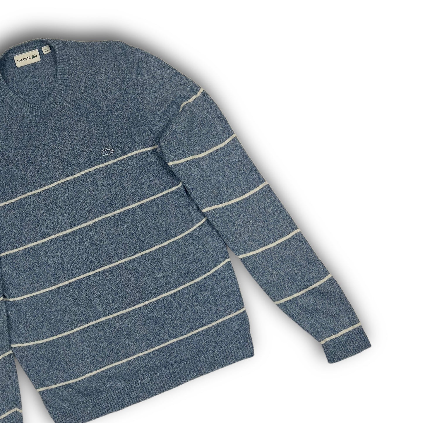 Lacoste Striped Sweater ice blue