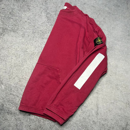 Stone Island Crewneck Sweater Reflective Patches AW18 burgundy (fits M)