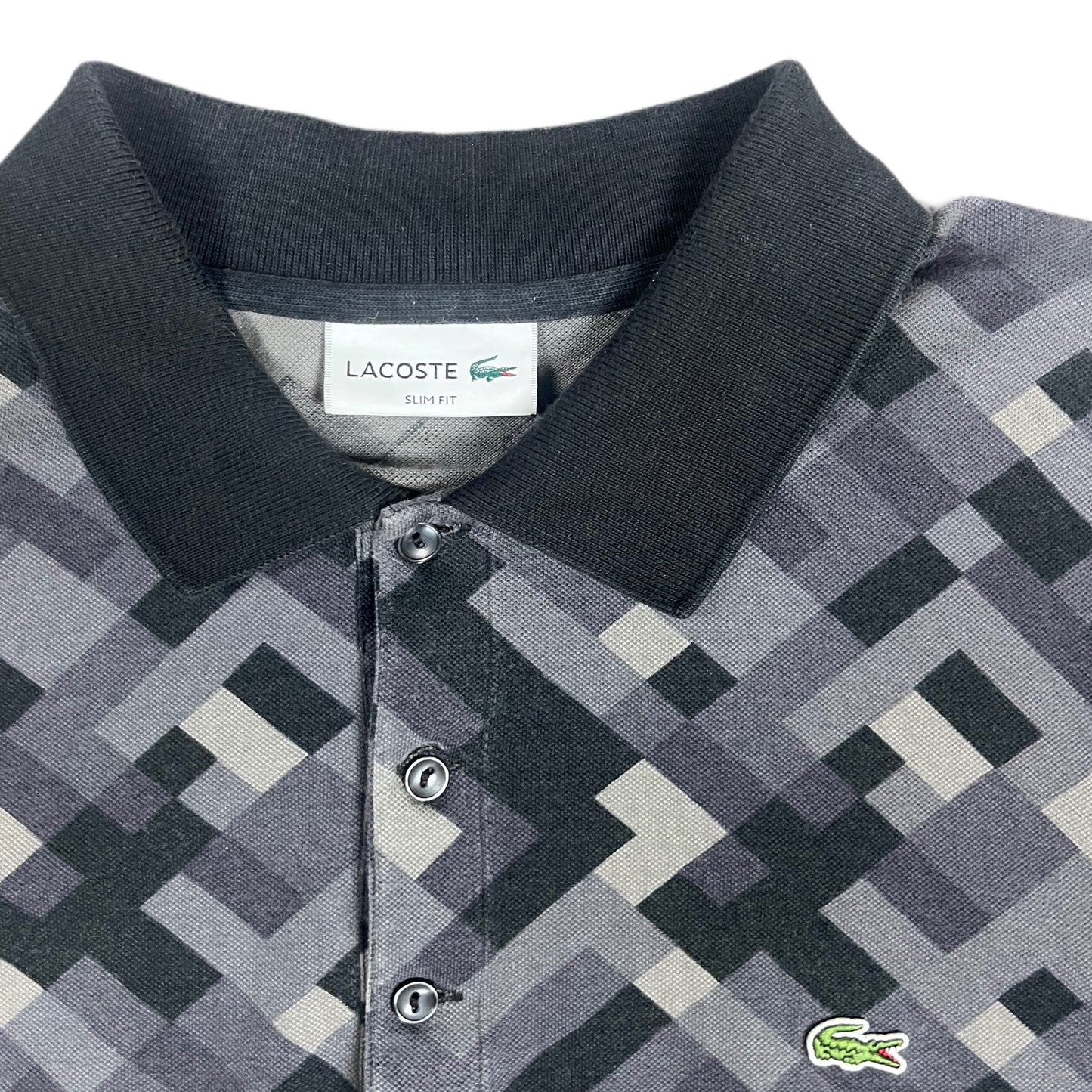 Lacoste Vintage Pixel Mosaic Polo Shirt