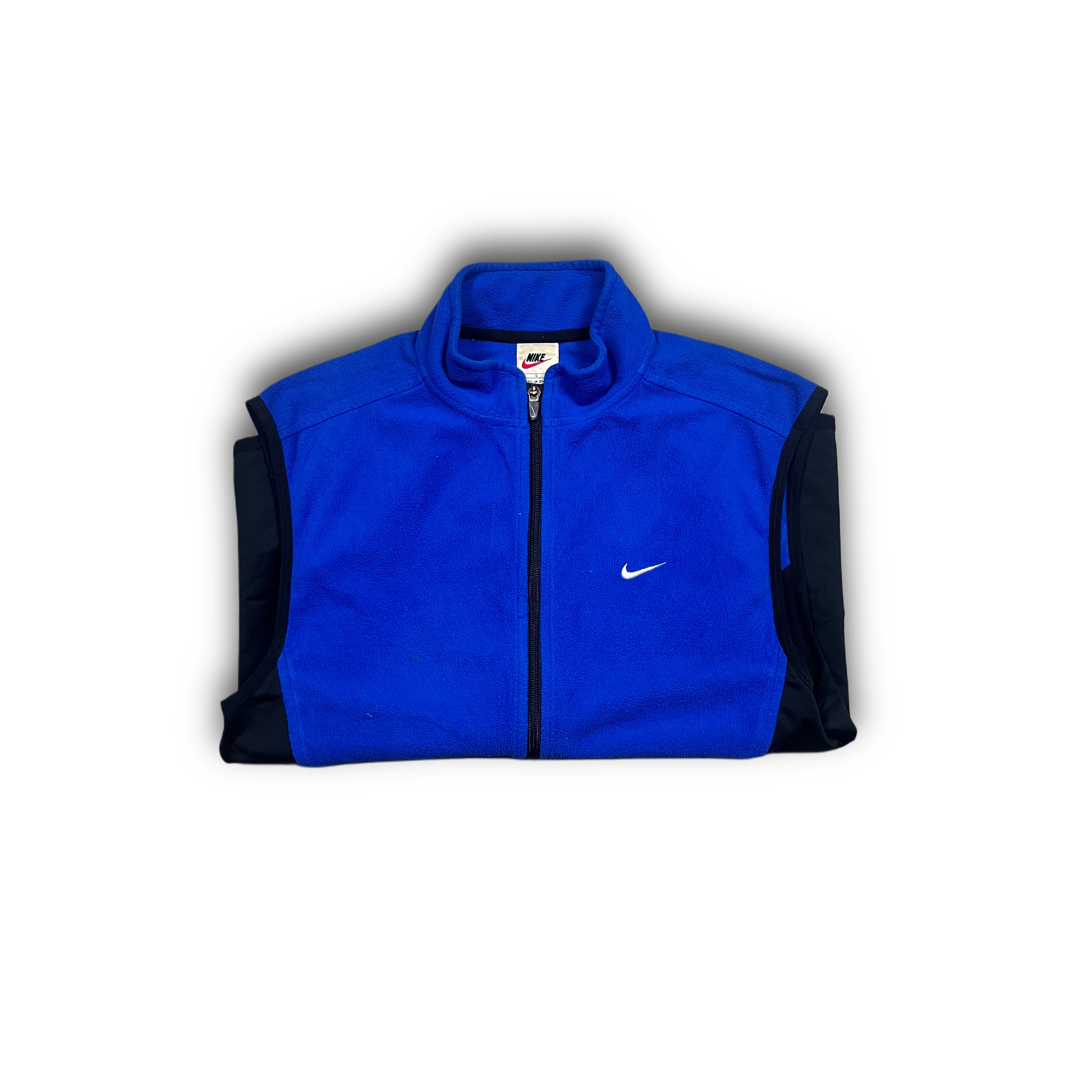 Nike Fit 00s Fleece Gilet Bodywarmer Vest royal blue L SECONDCHANCE EU.COM