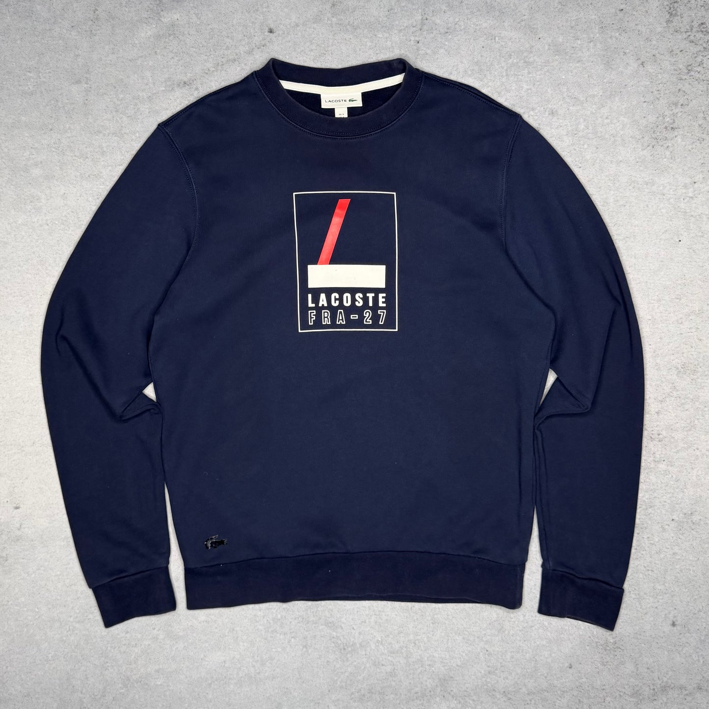 Lacoste Crewneck Sweatshirt FRA-27 Logo navy blue (S)