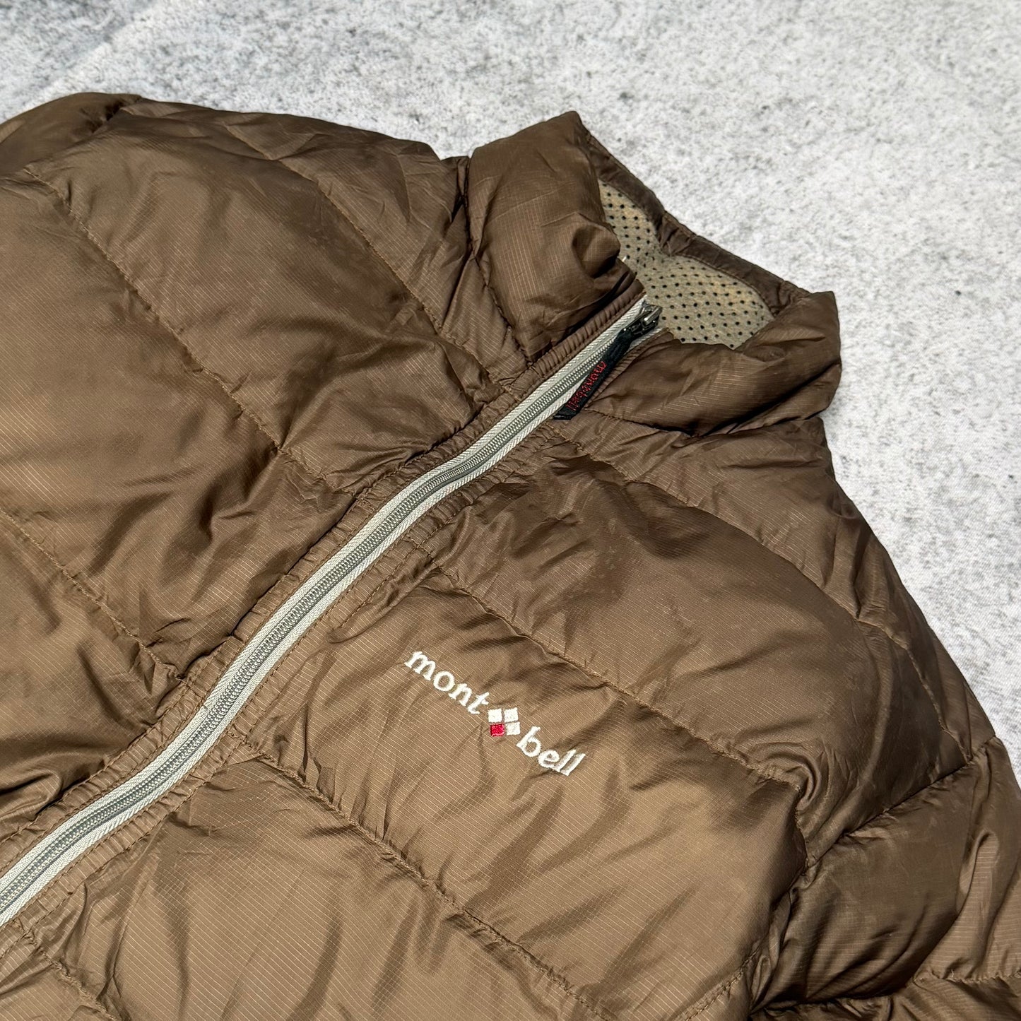 Montbell Japan Blouson Down Puffer Jacket brown (XS)