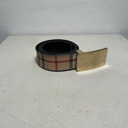 Burberry 00s Monogram Nova Check Belt Leather (100cm)