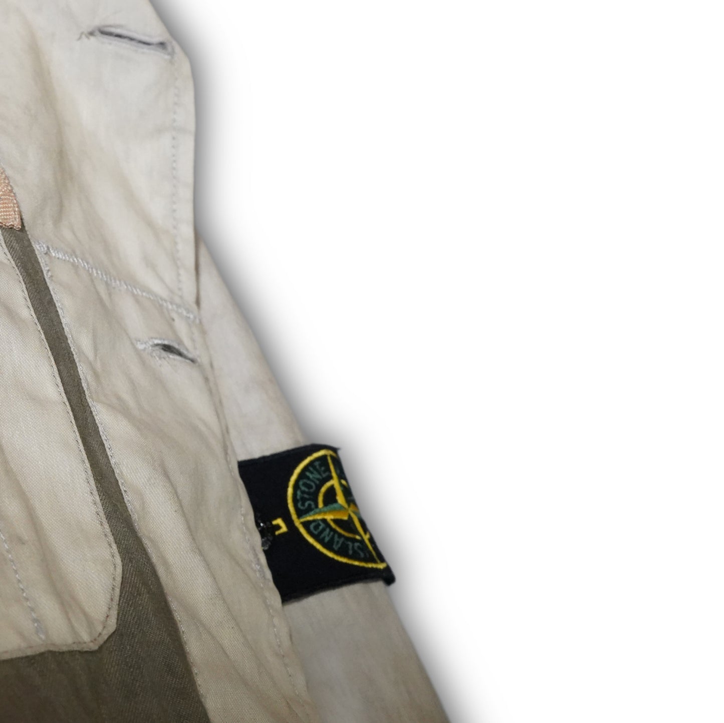 Stone Island S/S 2006 Linoflax Trenchcoat Jacket beige (L)