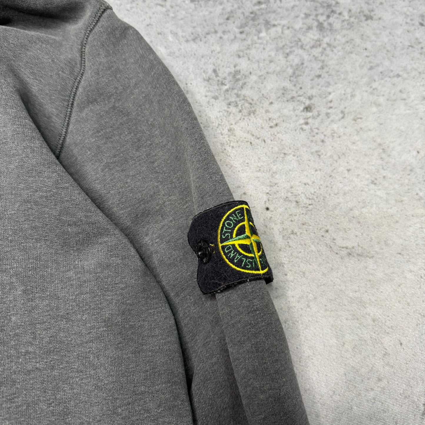 Stone Island Hoodie Sweatshirt Heavy Cotton grey (XL fits L)