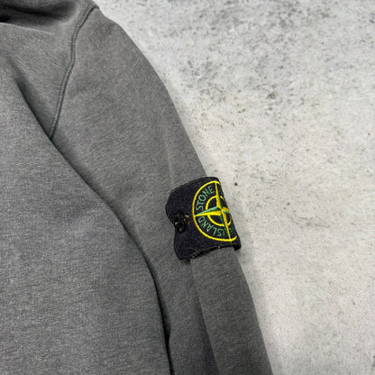 Stone Island Hoodie Sweatshirt Heavy Cotton grey (XL fits L)