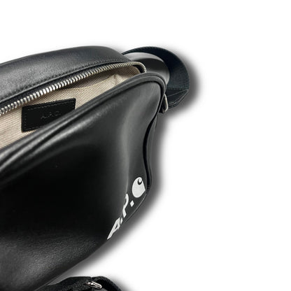 APC Carhartt Leather Sling Messenger Bag