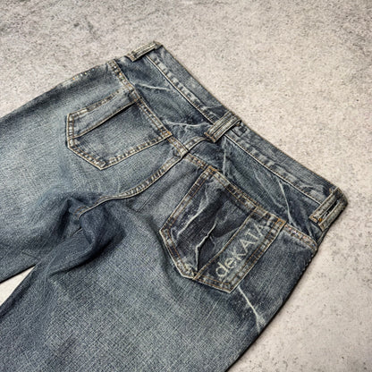 Dakata Y2K Low Rise Bootcut Denim w/ Rinestones (29/32)