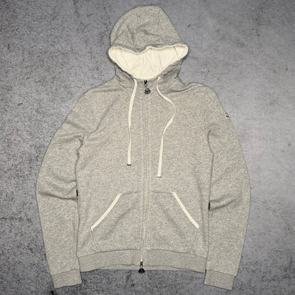 Moncler Logo Full Zip Hoodie grey (fits S)