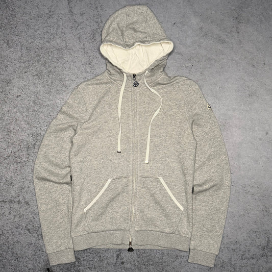 Moncler Logo Full Zip Hoodie grey (fits S)