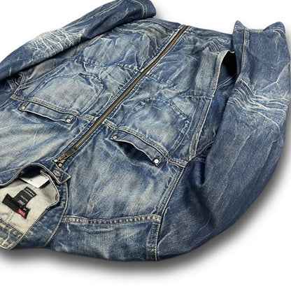 Diesel Biker Jeans Jacket Vintage