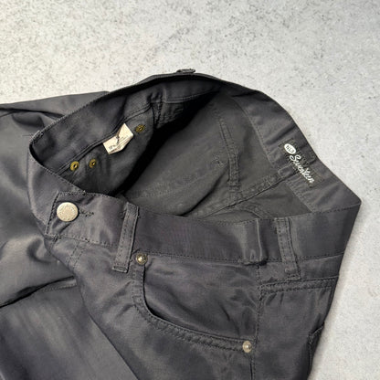 Vintage 90s Straight Pants Made in Italy black (31 fits S)