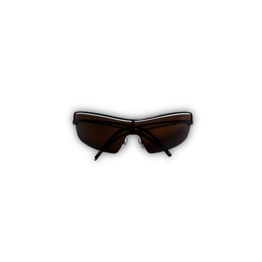 Gucci Vintage Signature Frame Y2K Sunglasses brown