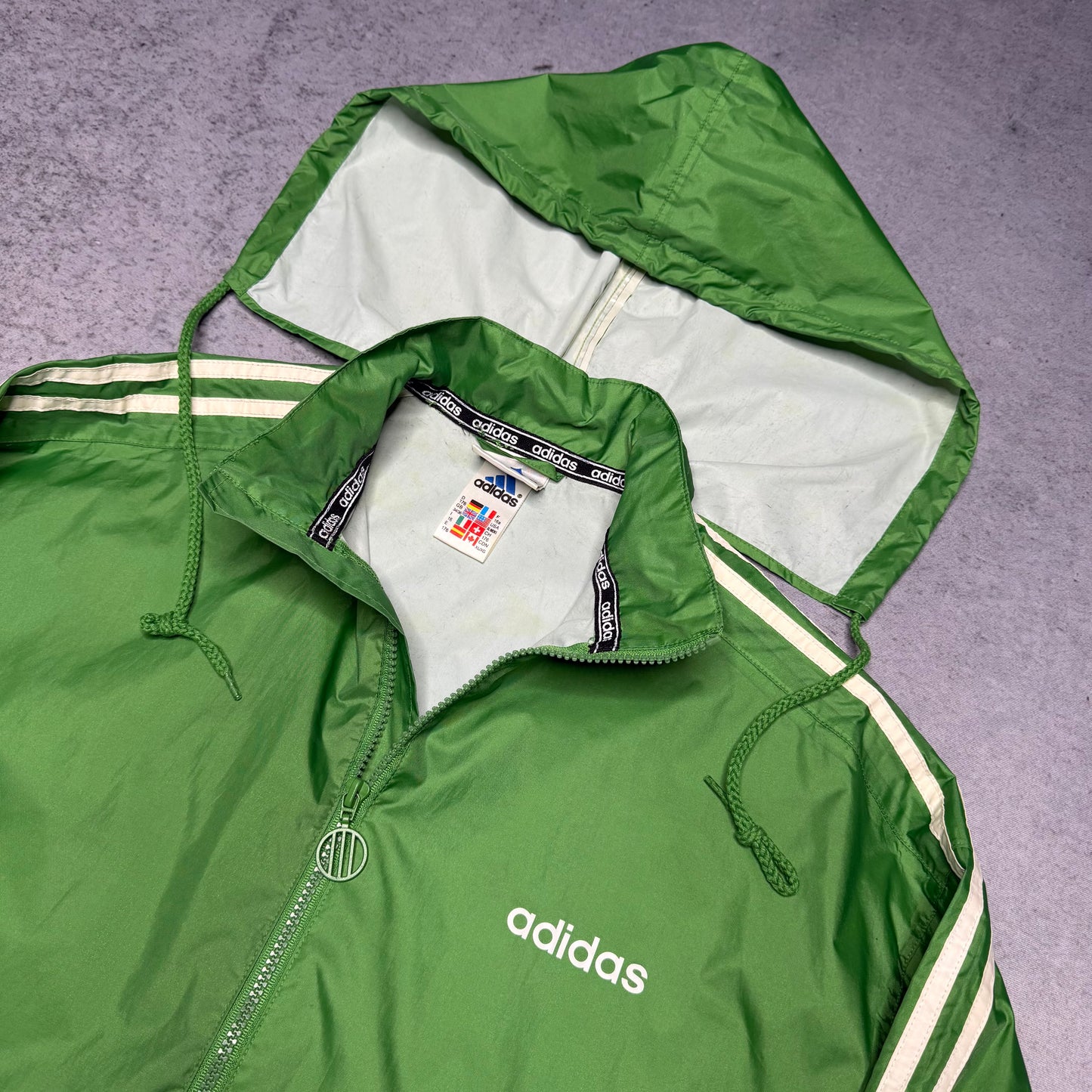 Adidas 90s Classic Hooded Rain Jacket green (M)