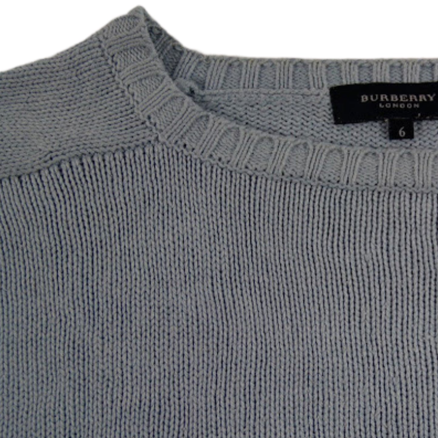 Burberry Wool Sweater Vintage Ice Blue