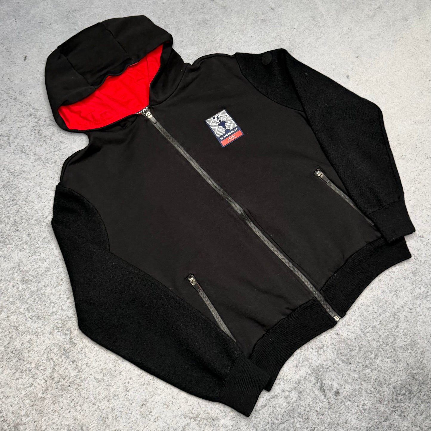Prada x North Sails 36th Americas Cup Hooded Cardigan Jacket (fits M)