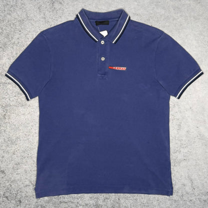 Prada Sport Linea Rossa Polo Shirt blue (S)