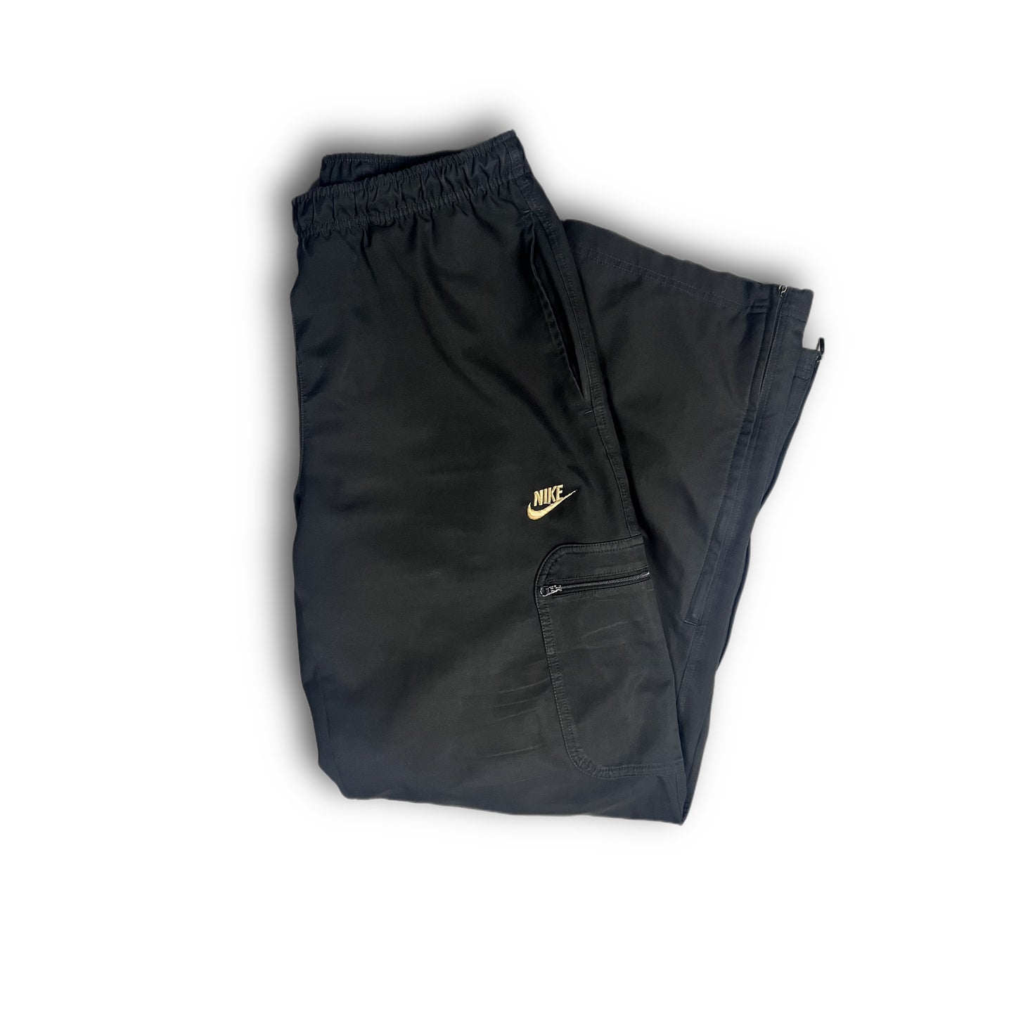 Nike 00s Cargo Track Pants black gold