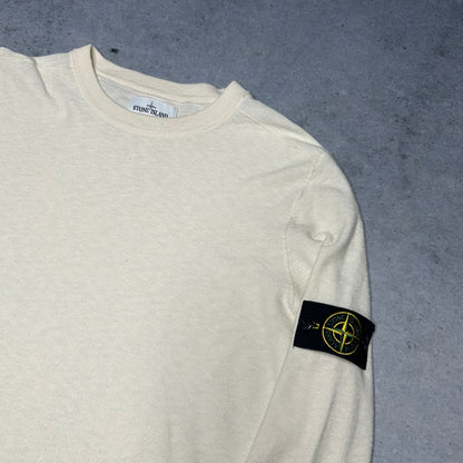 Stone Island AW 2019 Light Knit Crewneck Sweater creme (XL)