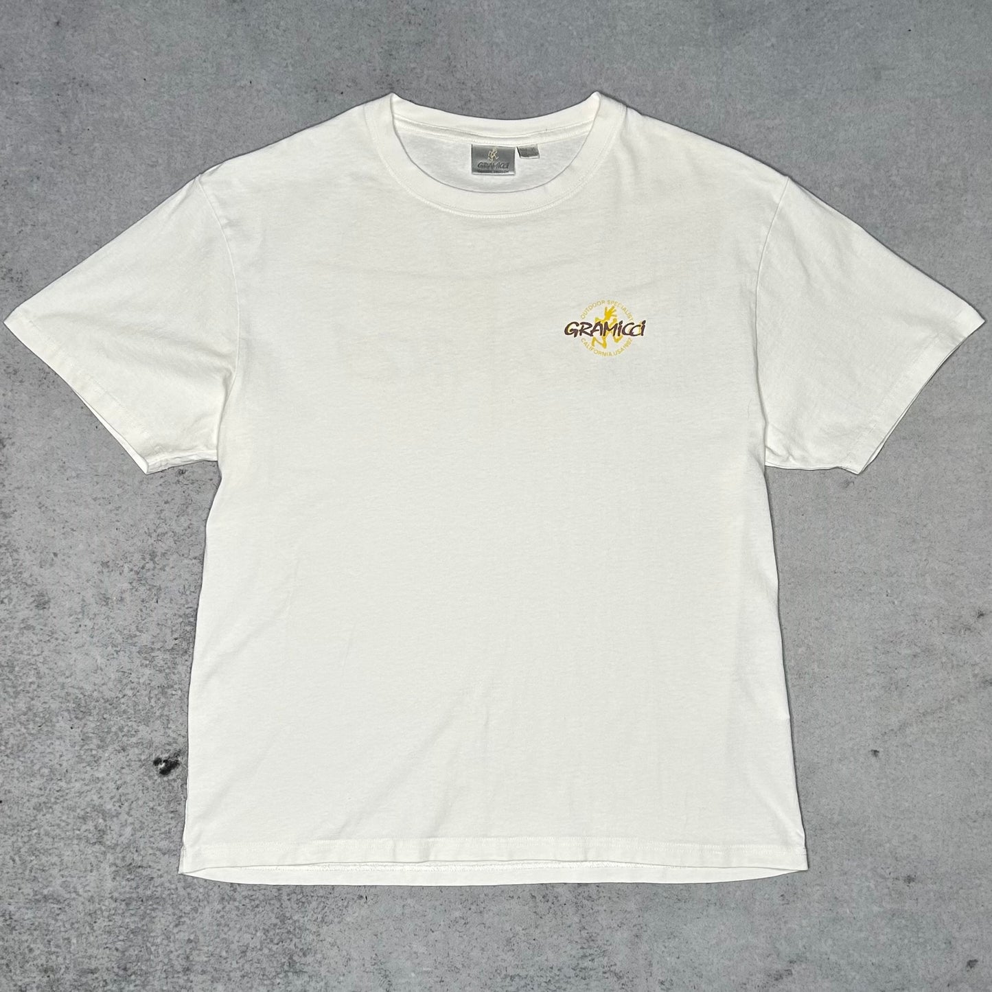 Gramicci Running Man Graphic T-Shirt white (L)