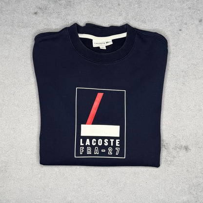 Lacoste Crewneck Sweatshirt FRA-27 Logo navy blue (S)
