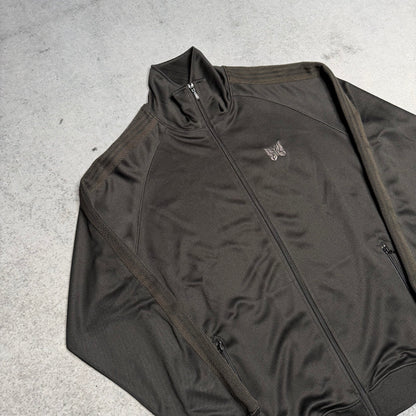 Needles Japan Poly Smooth Track Jacket Black Grey (XL)
