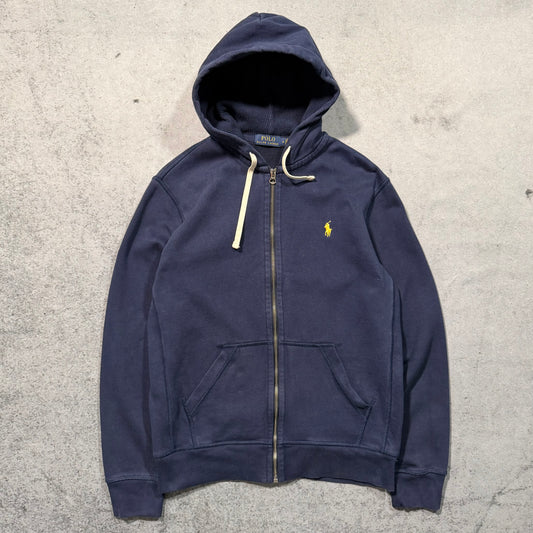 Polo Ralph Lauren Classic Pony Logo Zip Hoodie Navy Blue (M)