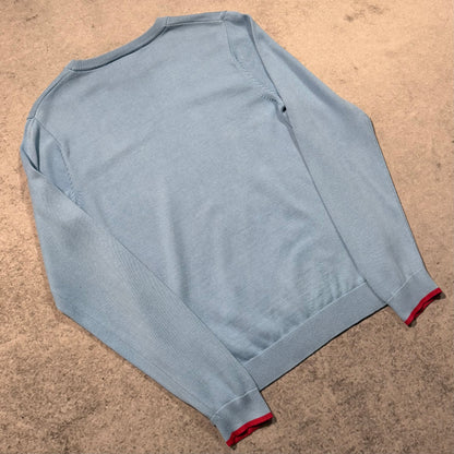 Lacoste 00s Crewneck Knit Sweater baby blue (S)