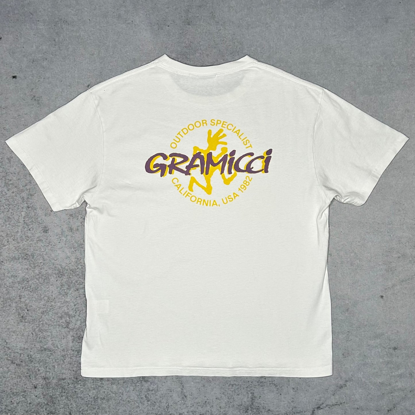 Gramicci Running Man Graphic T-Shirt white (L)