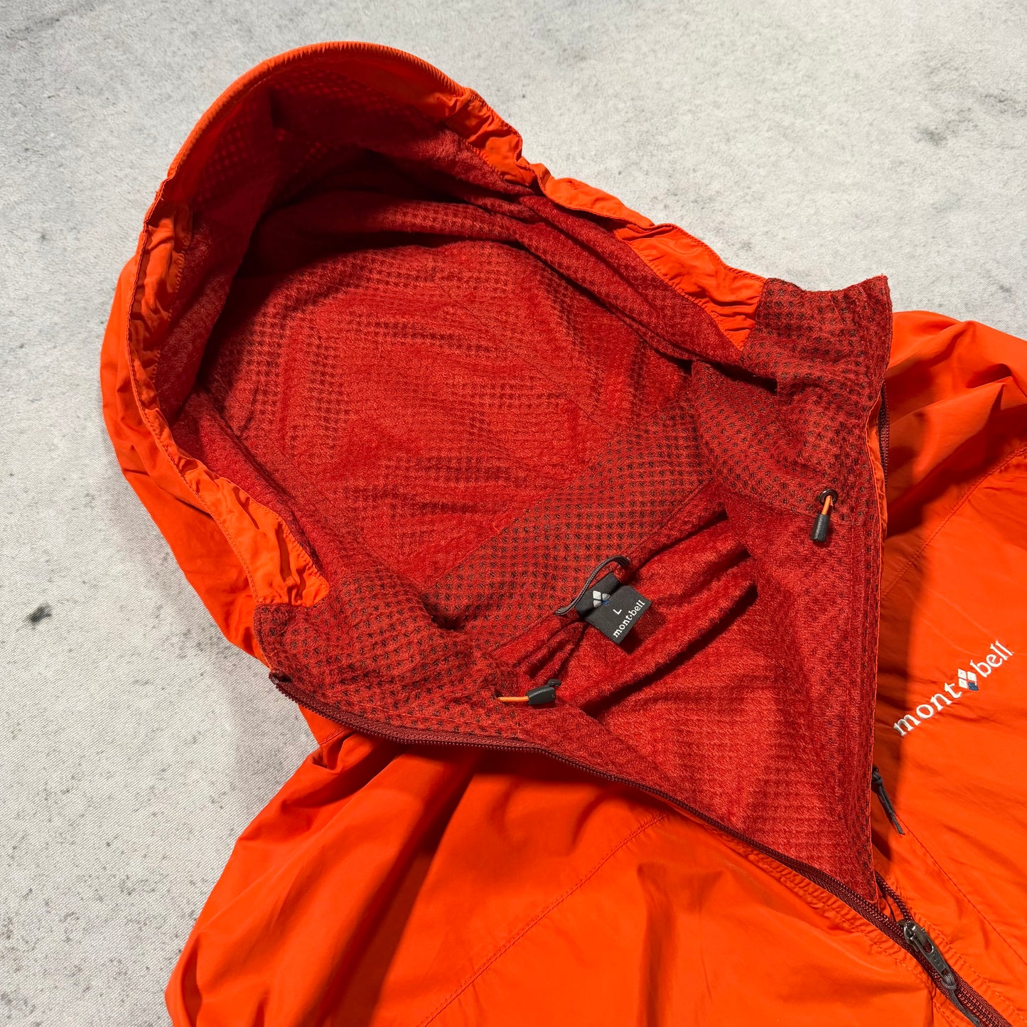 Montbell Japan Lightweight Hooded Shell Jacket orange (L)