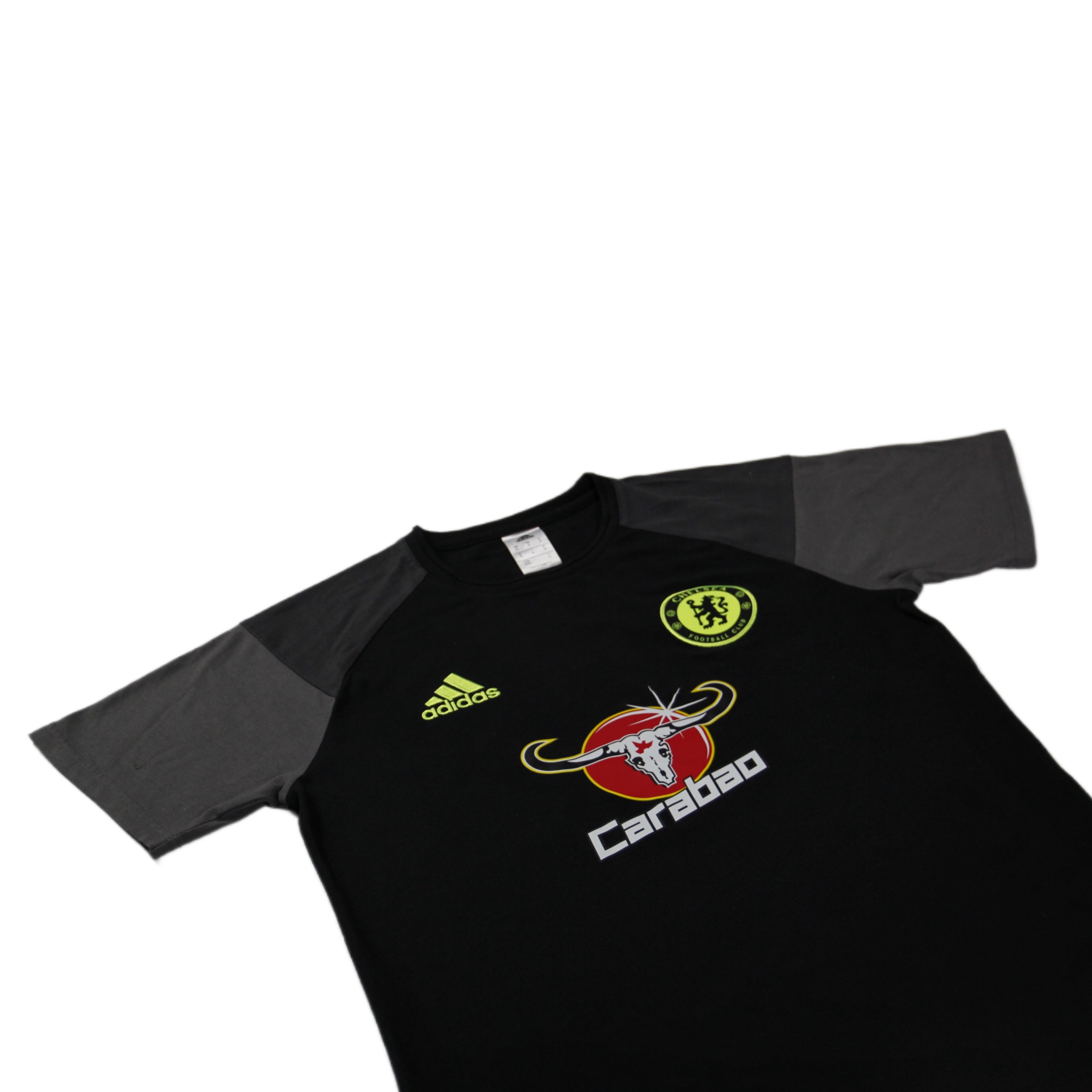 Black and neon 2024 green adidas shirt